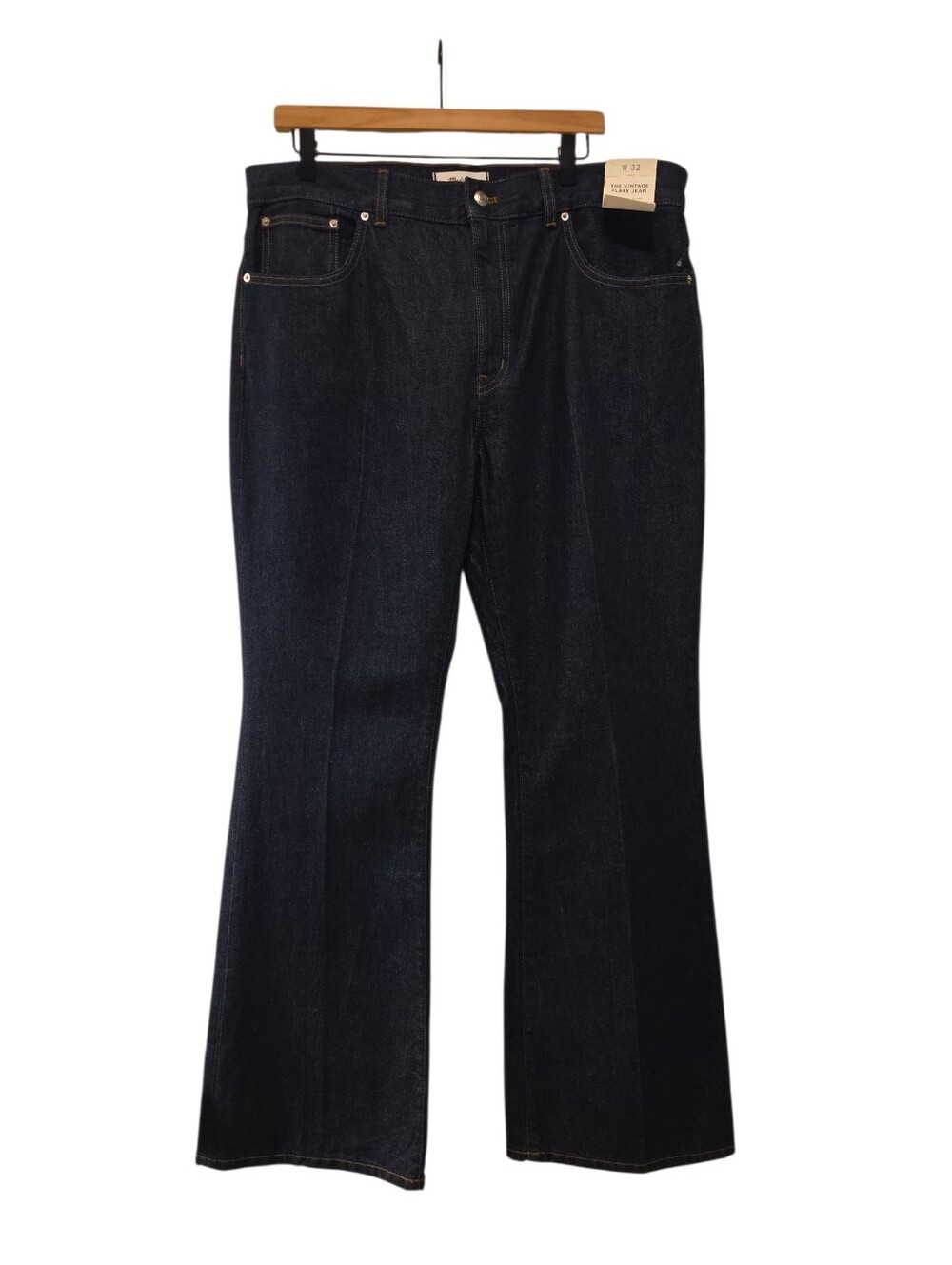 Madewell, NWT, The Vintage Flare Jean, High Rise, Dark Denim, Women's Size 32, L